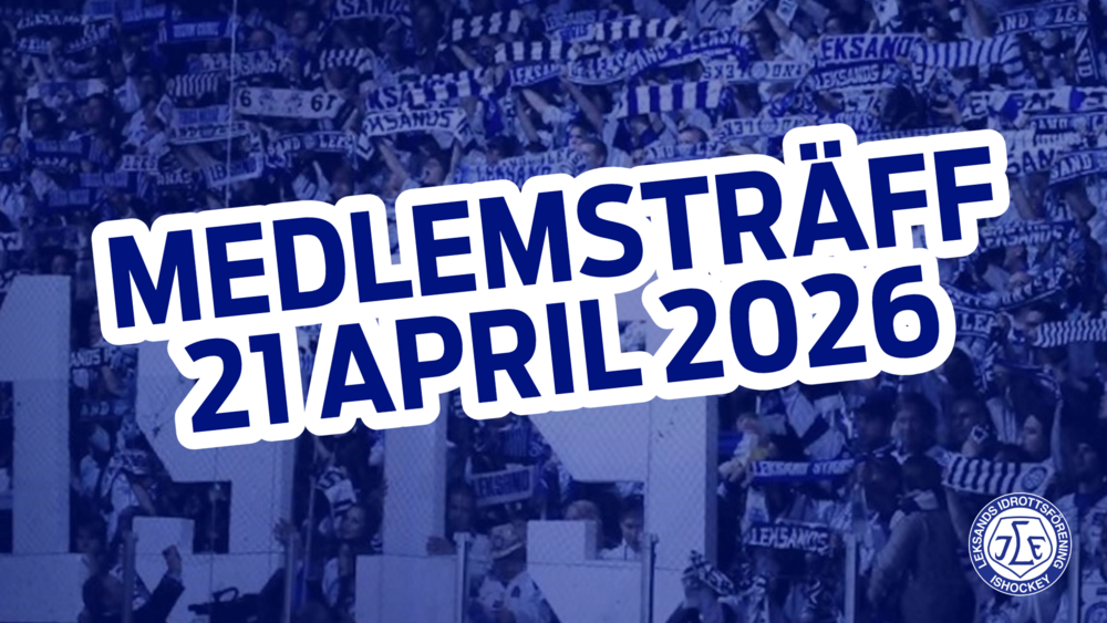 Medlemsträff 21 april 2026